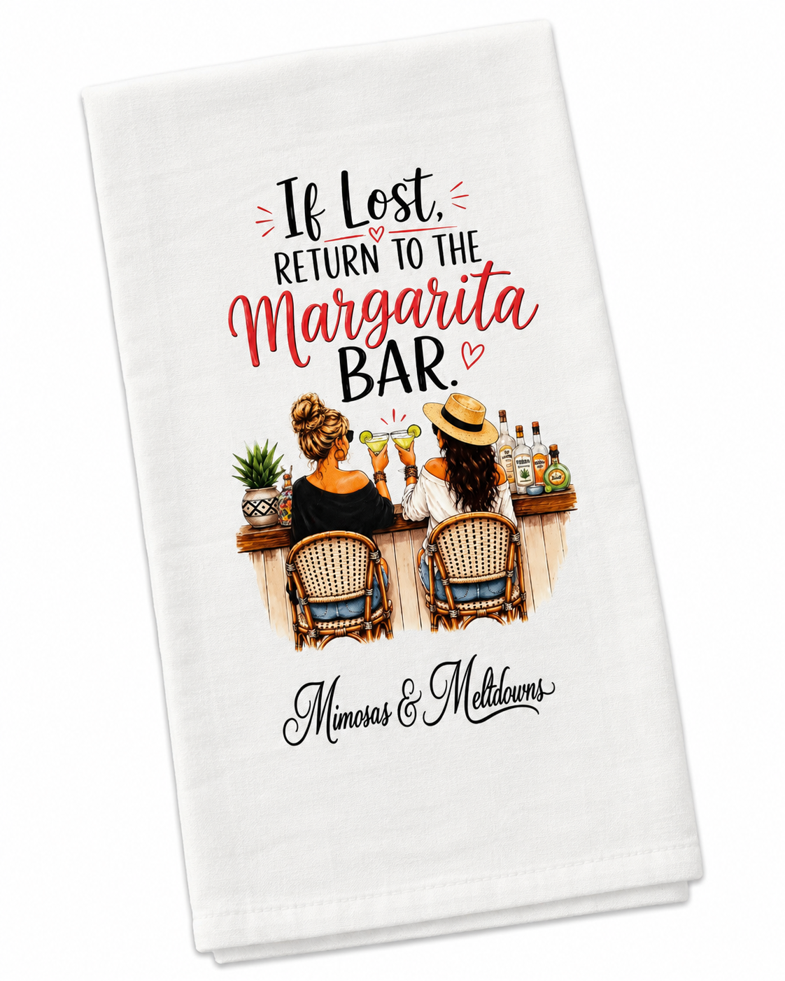 If Lost, Return to the Margarita Bar Kitchen Towel