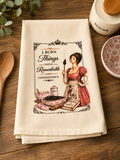 I Burn Things with Remarkable Consistency Kitchen Towel