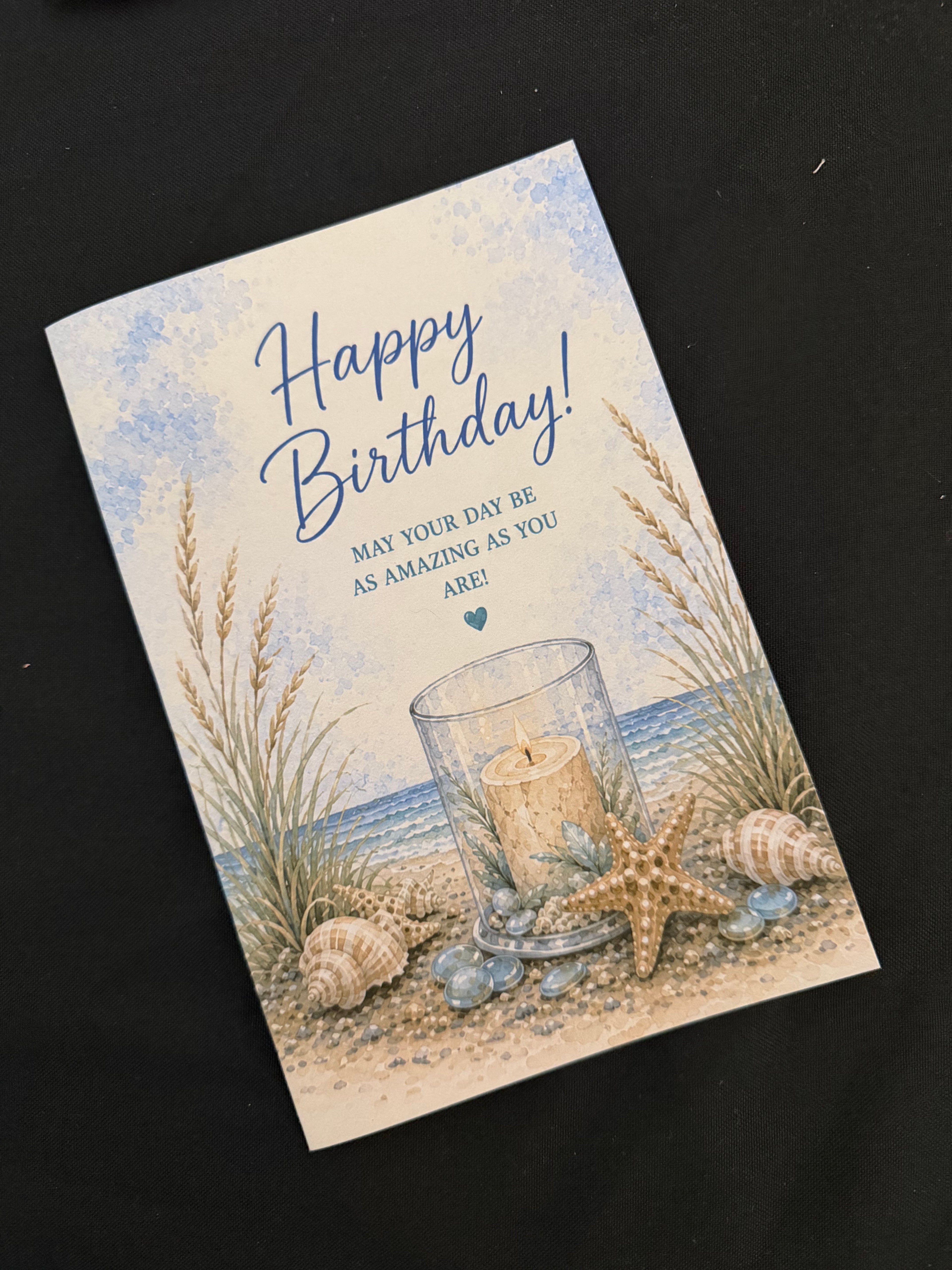 Happy Birthday! May Your Day Be as Amazing as You Are – Coastal Beach Birthday Card